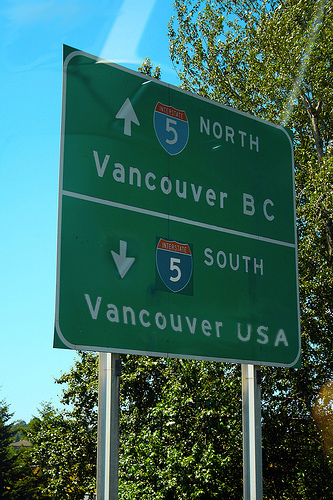 Vancouver BC & US Naming
